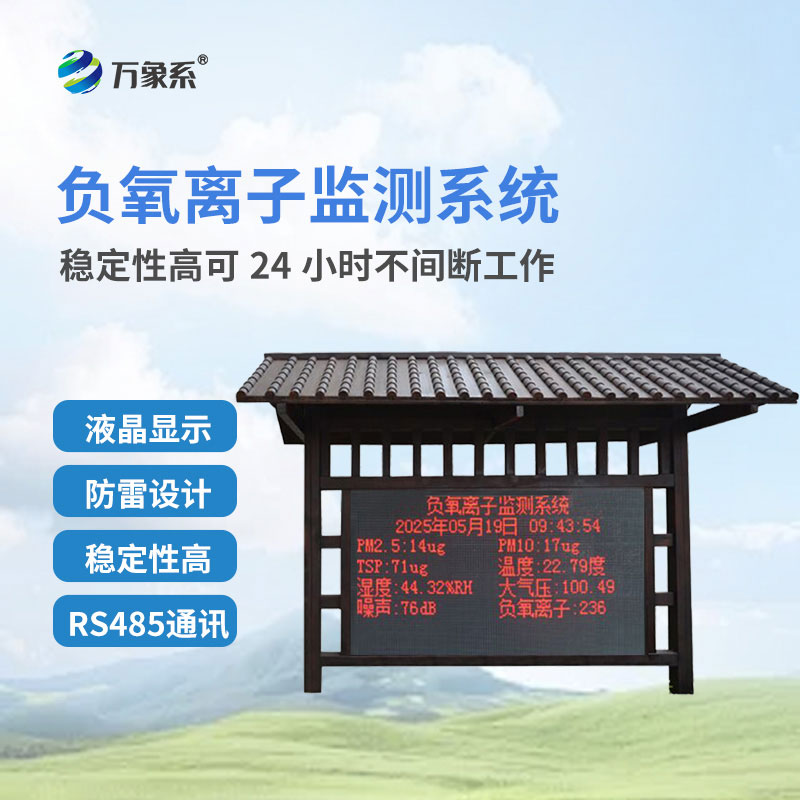??藏在公園里的空氣管家：公園負氧離子監測站